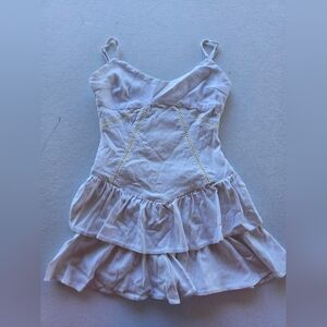 Fairycore White & Cream Ruffled Tank Top